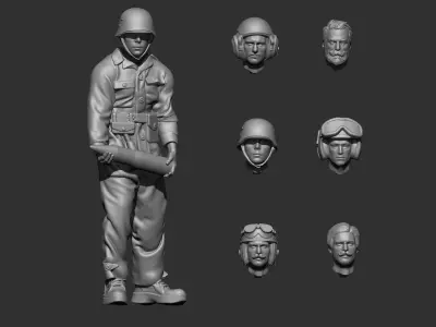  USA Mechanic 3D print model