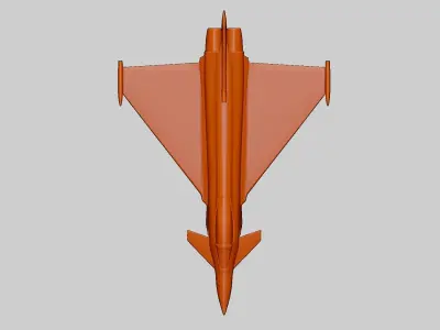 Modern Fighter Jet - Eurofighter Typhoon 3D print model
