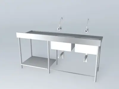 Kit 219 Bench Steel 2 Cubas V2 Alex Marques Free 3D model