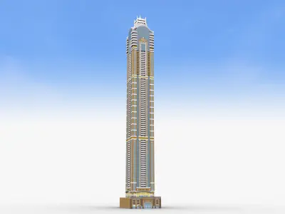 Modern Building pack 4 Low-poly 3D model