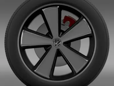 E Bugster Concept 2012 wheel 3D model