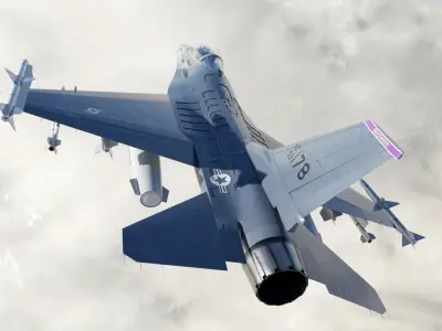 f16 fighter  Low-poly 3D model