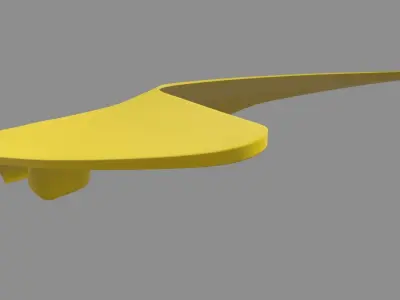 Car Bonnet Mclaren Low-poly 3D model