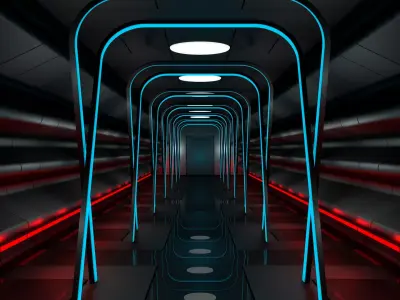 Sci Fi Interior 3D model 94