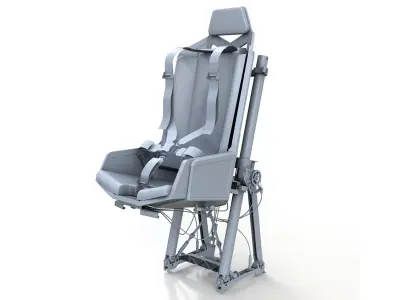 Helicopter Pilot Seat 3D model