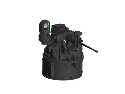 autocannon 3D model