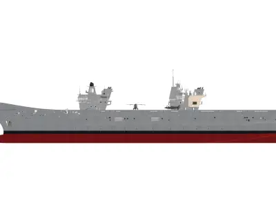 HMS Queen Elizabeth Aircraft carrier 3D model 3D model