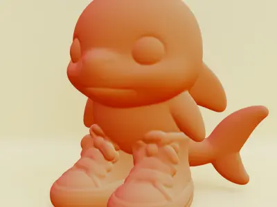 Baby Tralalero Tralala Boy Italian brainrot Printable 3D print model