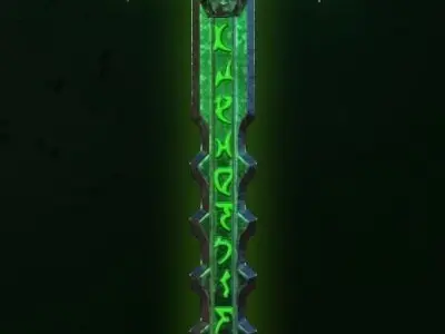 UNDEAD SWORD Low-poly 3D model purchase