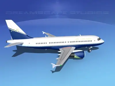 Airbus A319 JAB Airlines 3D model