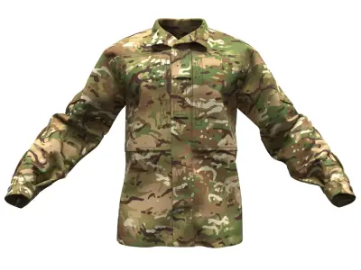 British MTP PCS CU Combat Jacket - Marvelous Designer 3D model
