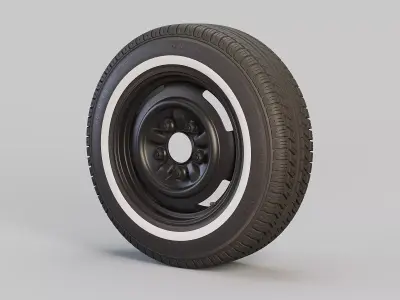 Classic Wheel and Tyre 3D model