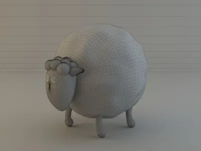 Cartoon Sheep 3D model