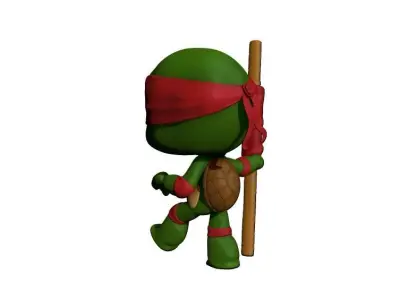 THE TEENAGE MUTANT NINJA TURTLES 3D print model