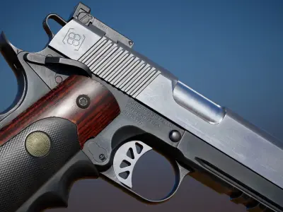 Custom 1911 - FPS Weapon Asset Low-poly 3D model