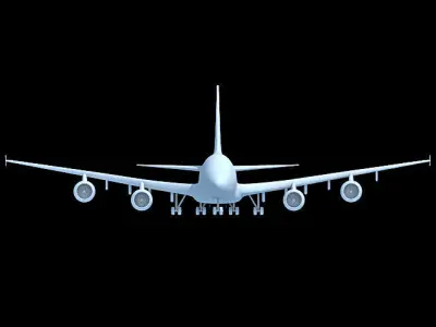Detailed not Textured Airbus UT 3D model