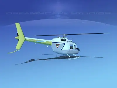 Bell OH-58B Mexican Air Force 2 3D model