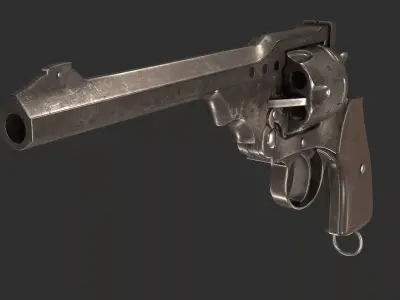 Revolver Webley MK VI 3D model