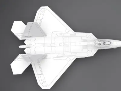 f22 Raptor Scale model 3D print model