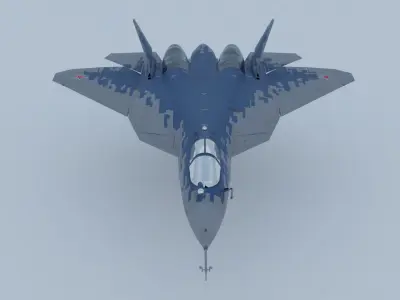 SUKHOI SU-57 FIGHTER JET 3D model