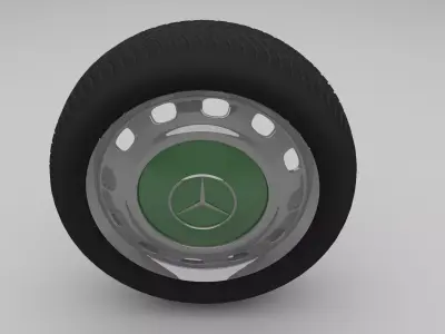 Mercedes W 123 Wheel 3D model