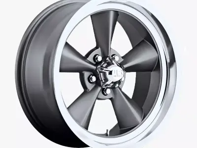 US Mags Standard Wheel Textured Gray 3D model