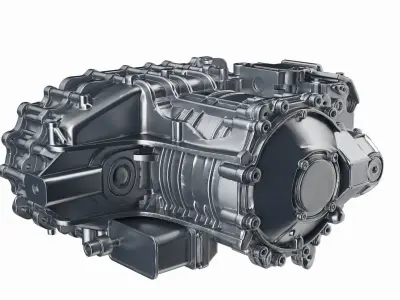 Electric Vehicle Motor 2 3D model