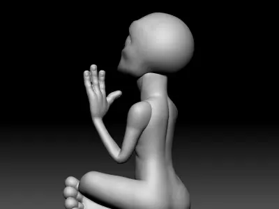 Alien Statue - 030 3D print model