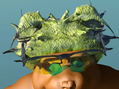 dragon hat Low-poly 3D model