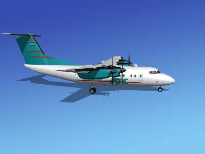 Dehavilland DHC-7 Arkia 3D model