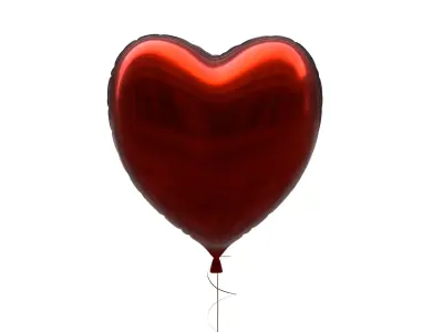 heart balloon 3D model