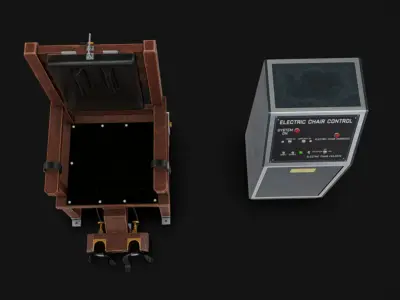 Electric Chair 01 Low-poly 3D model