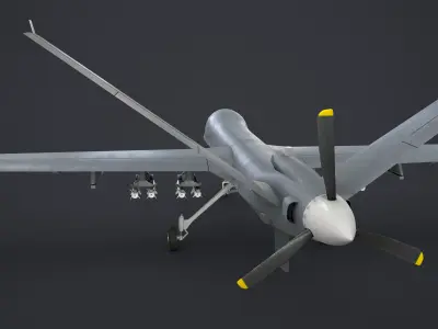 WingLoong II UAV Low-poly 3D model