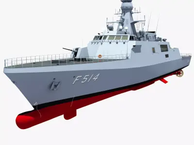 TCG KINALIADA - Turkish Milgem Class Corvette 3D model