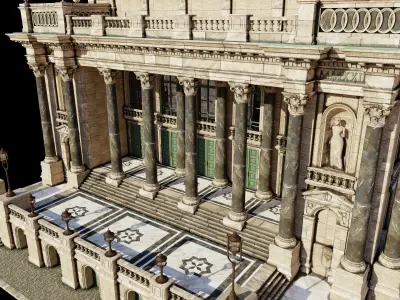 Historic Public Building 3D model