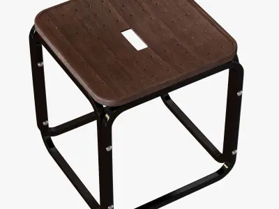 otto wagner stool 3D model