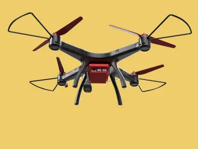 DRONE WEBCAM HD CAMERA MOD QUADCOPTER UAV UAS AERIAL FPV RC SYMA 3D model