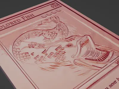 7 COLORED FISH - YU-GI-OH Free 3D print model