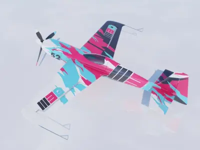 High Quality Zivko Edge 540 Abstract Racing Livery 3D model