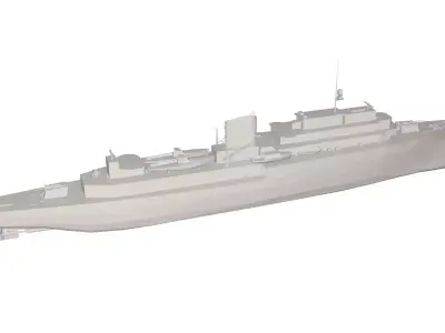 Military Ship 3D model