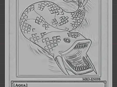 7 COLORED FISH - YU-GI-OH Free 3D print model