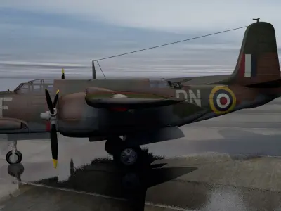 Douglas Boston Mk-3 - A-20B 3D model