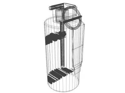 Hand Grenade Smoke Signal 3D model