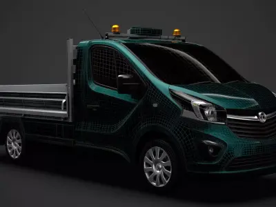 Vauxhall Vivaro Tipper 2014 3D model