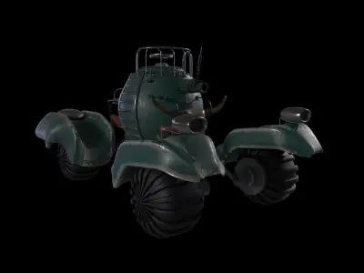 Heavy Armored Vehicle -  Game Ready - Low Poly PBR 3D model Low-poly 3D model