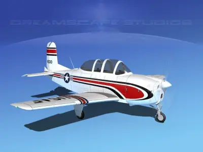 Beechcraft T-34 Mentor V06 USAF 3D model
