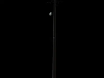Small Military Radio Transmission Mast Limberg Low-poly 3D model