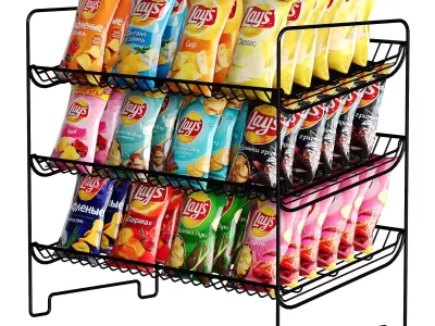  Lays Chips Low-poly 3D model