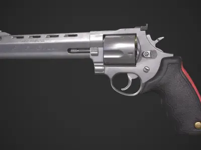 Taurus 454 Raging Bull Low-poly 3D model
