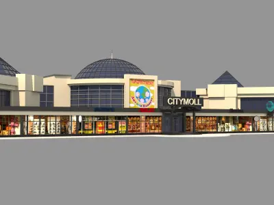 Mall Shopping Center Retail Store 3D model